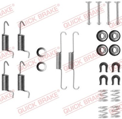 Zubehörsatz Feststellbremsbacken QUICK BRAKE 105-0788 für GALANT MITSUBISHI 2 8