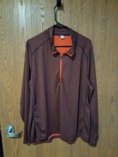 Lululemon Men's Sz XXL Metal Tech 1/2 Zip Pullover Burgundy.