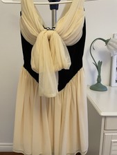 House Of CB Black And Beige Mini Dress Size XS