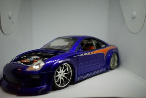 JADA TOYS Import Racer 2003 Mitsubishi Eclipse Blue 1:18 Scale READ DESC. - Picture 3 of 4