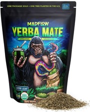 Yerba Mate Loose Leaf 1.1 Lb. Organic  Unsmoked Yerba Mate Tea For Natural Ener