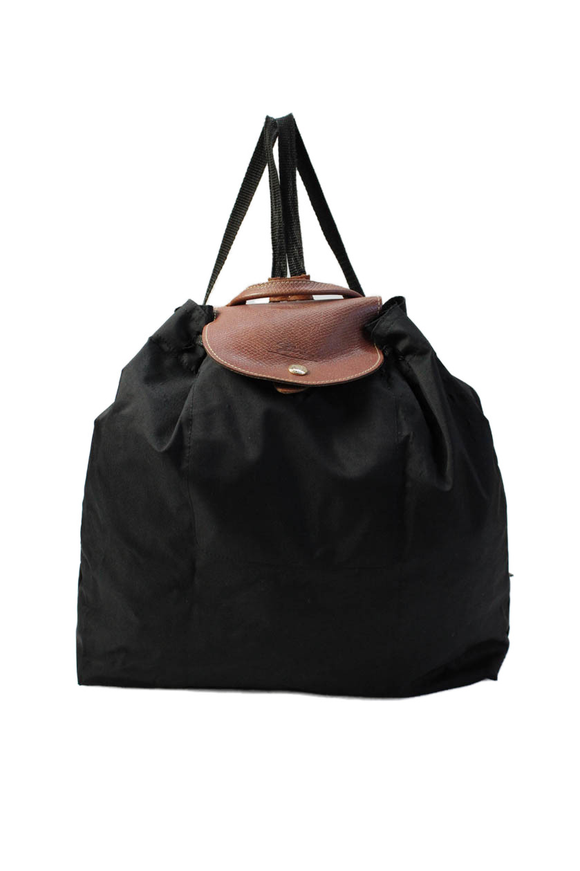 Longchamp Womens Drawstring Leather Panel Detail … - image 1