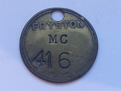 Original N.C.B National Coal Board Zeche Fryston Grube Gehaltsscheck Zählung 416