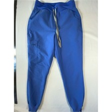 Figs Womens Ceil Blue Zamora Jogger Scrub Pants Size S Slim Fit Cargo Blue