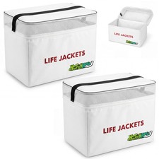 White 1 Pack Heavy Duty Life Vest Storage Bag, Fits 5 Jackets