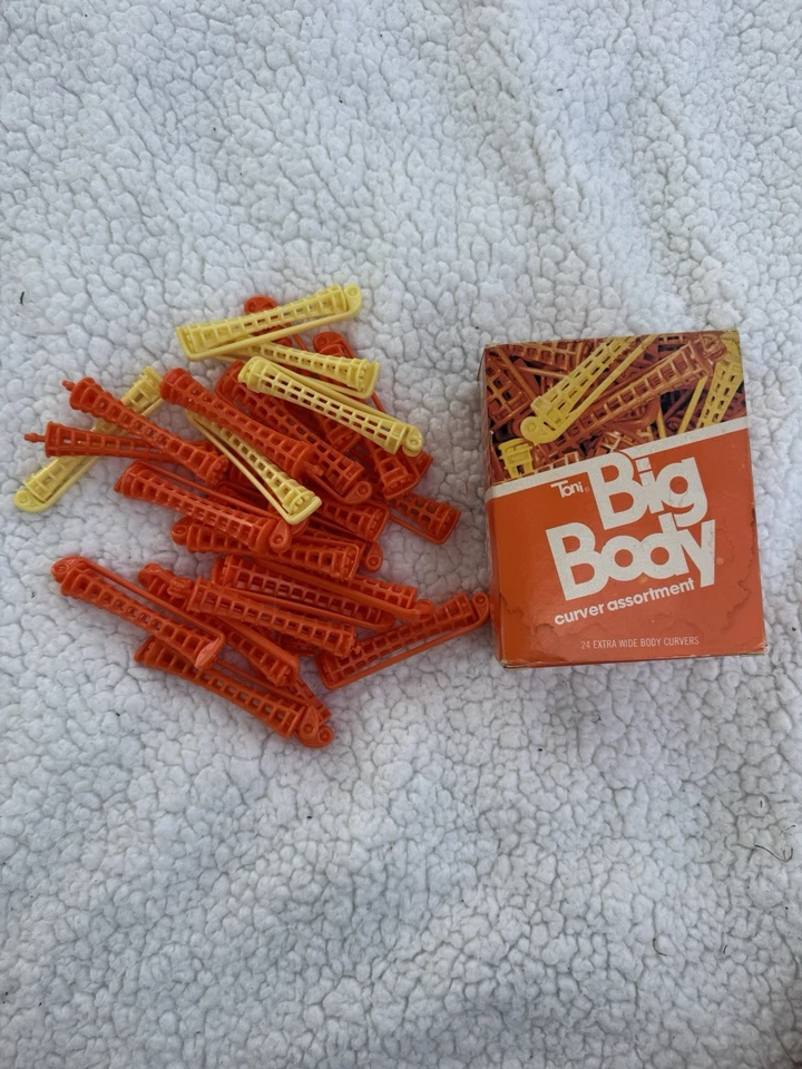 Toni Big Body Curver Assortment Hair Curlers Rollers 24 Vintage 1980s Gillette - Image 2 of 3