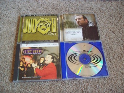 Clint Brown 4 CD Lot Judah One Live/Fall Like Rain/Give God/Showers From Heaven
