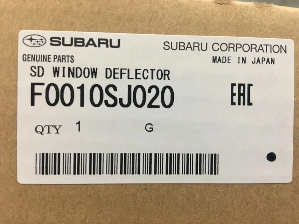 2019-2024 Subaru Forester Side Window WIND Deflectors Vent Visors F0010SJ020 OEM — 第 2/2 张图片