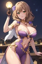 Genshin Impact Lisa full artwork waifu anime print #137