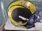 Puka Nacua Los Angeles Rams Signed Riddell Speed Mini Helmet Fanatics COA
