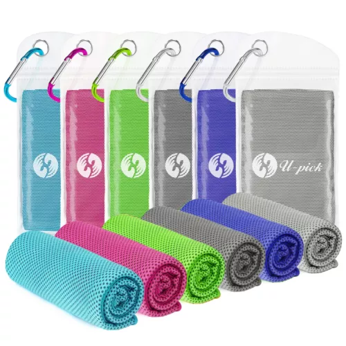 U-pick Cooling Towels Bulk 40"x12" Breathable Microfiber Chill Towel Cooling ...