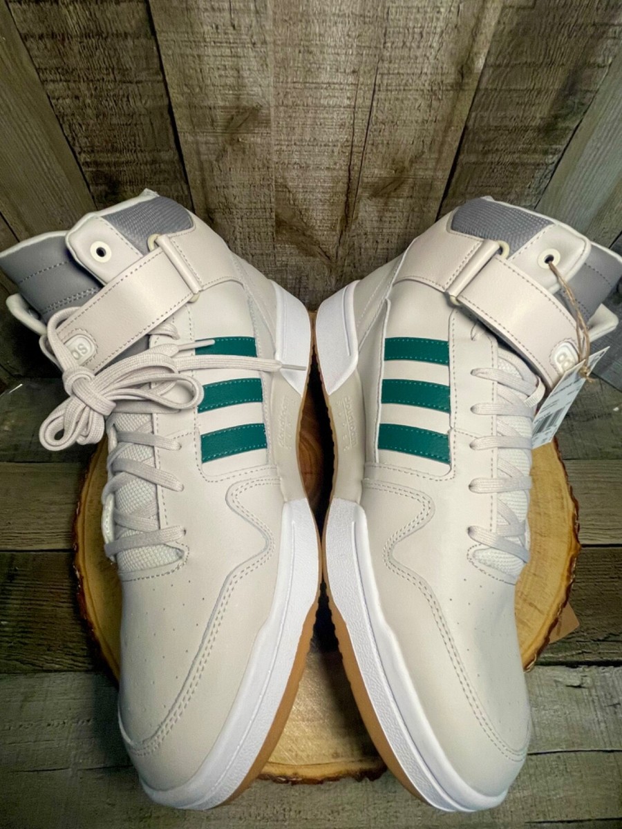 Adidas Postmove Mid Mens 11 White Green Basketball Shoes Sneakers Gum IE9824 s-l500.jpg main image 4