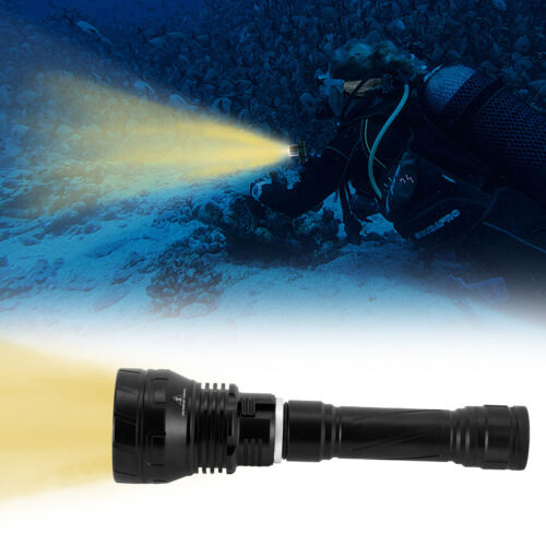 3000K Underwater Scuba Torch 2000LM LED Diving Flashlight Dive Light Lamp IPX8 - Picture 3 of 18