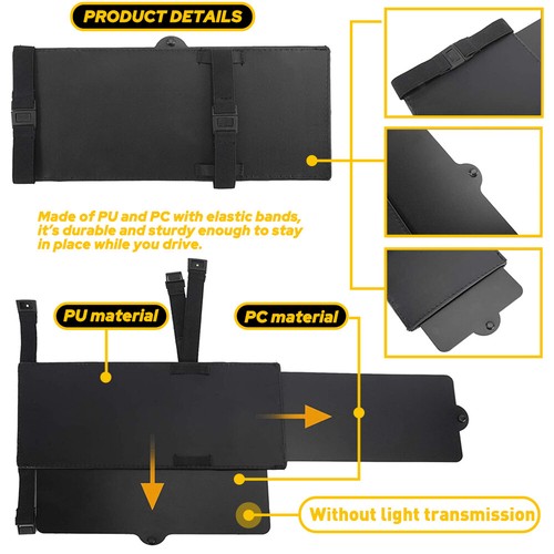 Car Sun Visor Extension Extender Shield Front Truck Side Window Shade Anti Glare - Picture 8 of 10