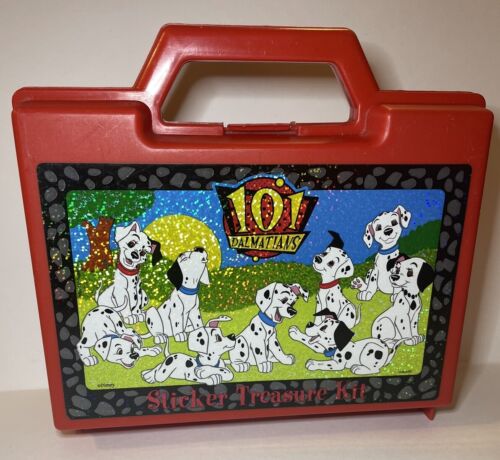101 Dalmatians 1996 Sticker Treasure Kit Album Case Vintage