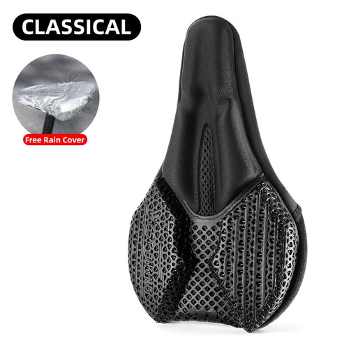 3D Printed Saddle Cover Hollow Breathable Comfort Soft Cushion Bike Seat Cover - Picture 6 of 29