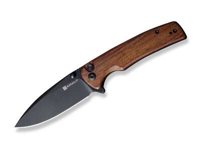 SENCUT Sachse Guibourtia Black Blade Taschenmesser 9Cr18MoV Folder   01WE1244