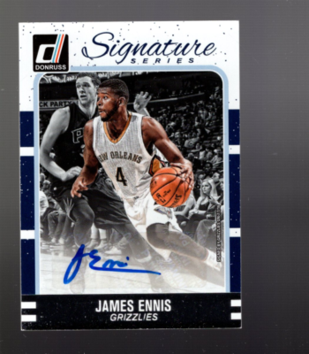A0736- 2016-17 Donruss Signature Series #7 James Ennis Auto NM-MT