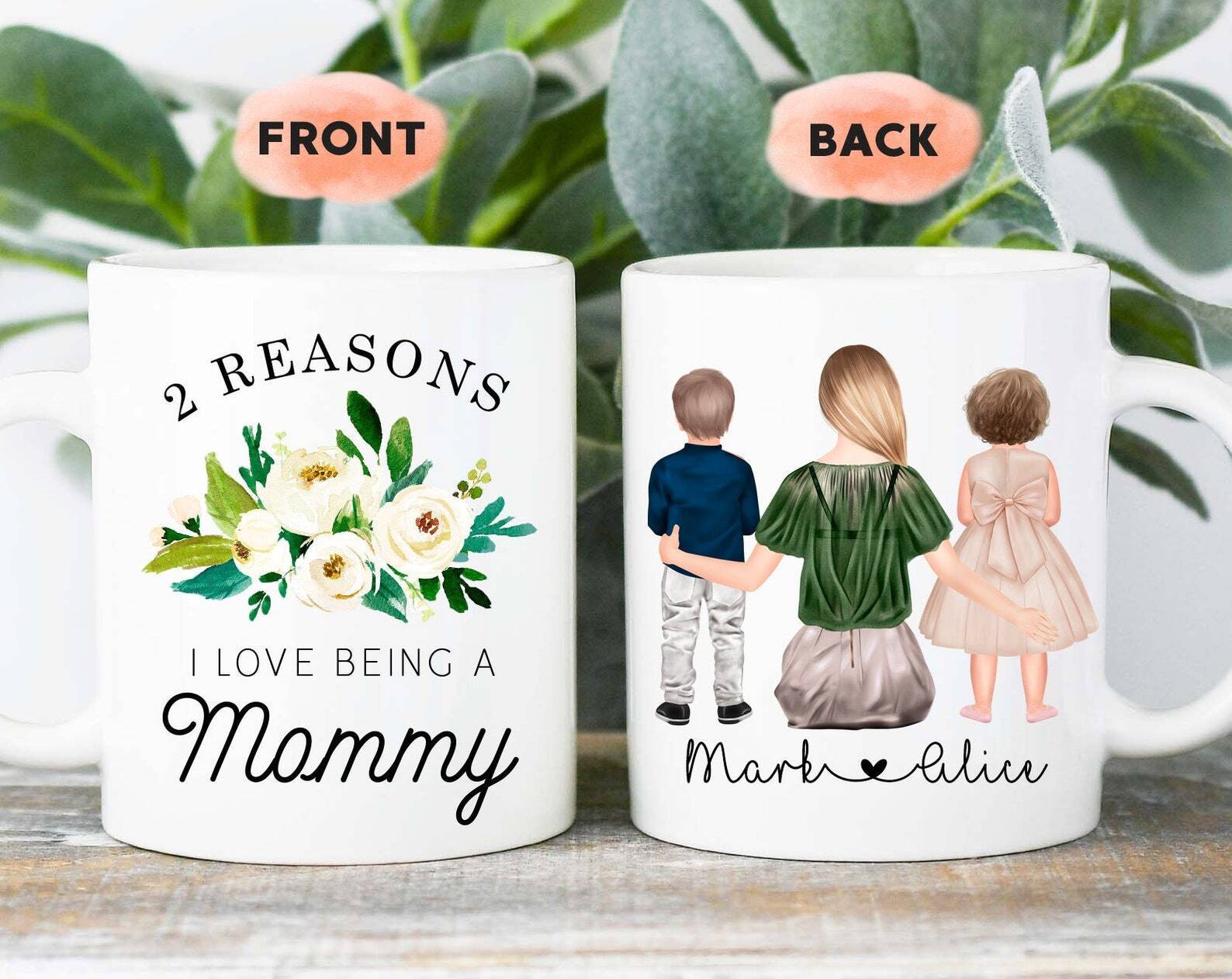 Personalized Mom Mug Best Mom Gift With Children Mug Mommy Mug Mama Mug Mom And