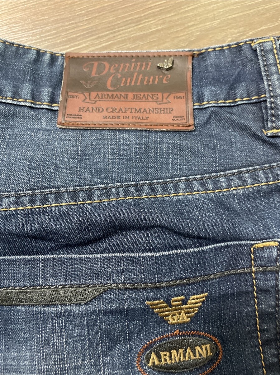 Vintage Denim Culture Armani Jeans Handcrafted In Italy Sz Vintage Denim Culture Armani Jeans Handcrafted In Italy Sz