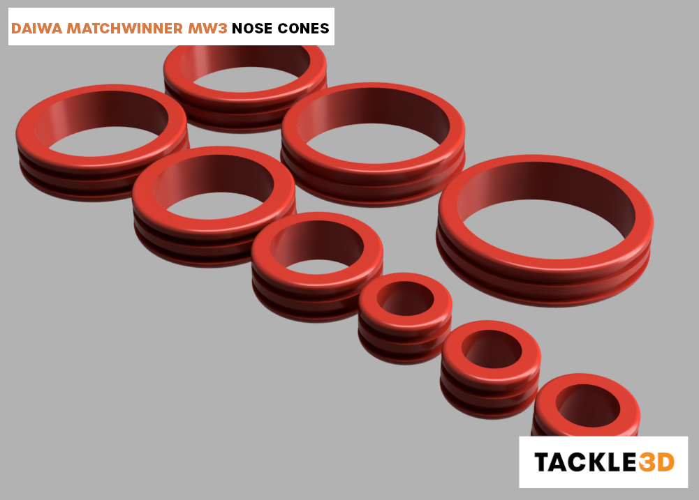 Pole Nose Cones for the DAIWA Matchwinner MW3 Pole Pole