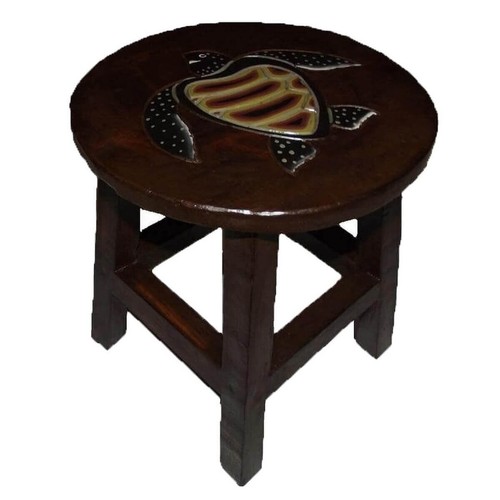 Holzhocker Kinderhocker Hocker Sitzhocker Fußbank Massivholz Stuhl Tier braun - Bild 28 von 28