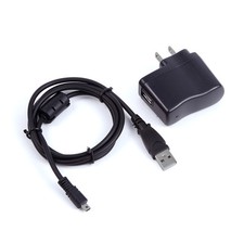 USB AC Power Adapter Charger Cord For Olympus VR-310 VR-320 SH-50 Camera