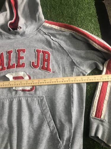 Dale Earnhardt Jr Chase Authentics Racing Hoodie Pullover Gray Red Mens Large - Afbeelding 9 van 11