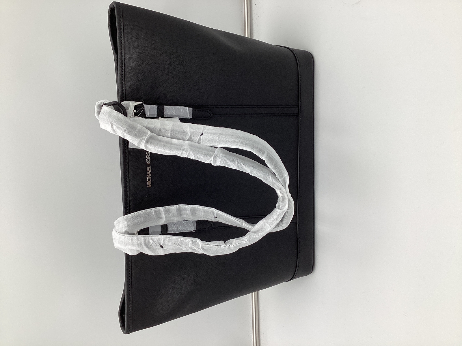 Michael Kors Jet Set Large Top Zip Shoulder Tote Bag Black OS eBay