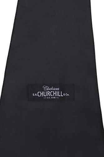 Men's Classic Formal 100% Wool Black Backless Tuxedo Vest with Bow Tie - Image 2 of 4