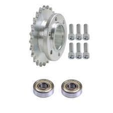 6201ZZ Bearings 35 24T Sprocket Gear Kit For Quad Scooter ATV Electric Go Kart