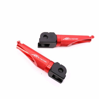 Red MFP Motorcycle CNC Rider Foot Pegs For XVS400 V-STAR Drag Star 400 96-12