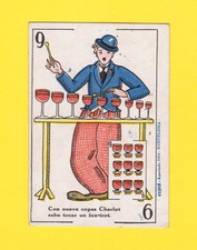 Charlie Chaplin Buck Jones Rare Vintage Silent Film Card  Spain Circa 1920