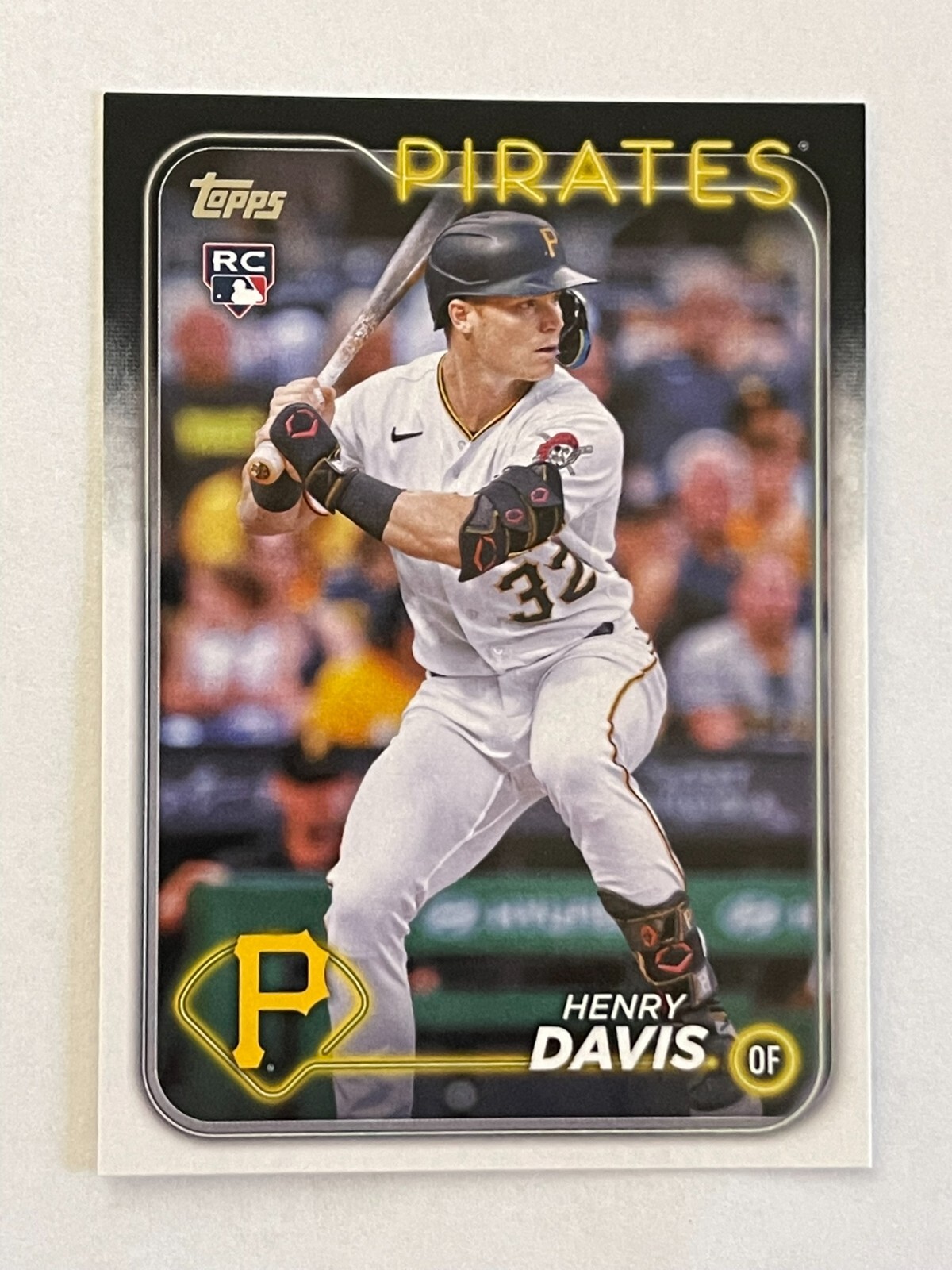 2024 TOPPS HENRY DAVIS #295 ROOKIE OUTFIELD PITTSBURGH PIRATES BASEBALL CARD