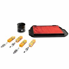 Kit Filtro Aria Filtro Olio Candele Manutenzione per Honda VFR 750 F RC36 VFR750 90-97