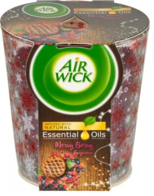 44,13 /kg- Airwick Duftkerze Essential Öle - Merry Berry - 6 Pack (6 x 105g)