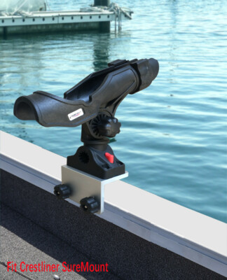 crestliner fishing rod holders Brocraft Suremount Holder/Crestliner Boat Rod Holder / Crestliner Suremount Accessorieses : Sports & Outdoors Fishing Rod Crestliner Rod Holders