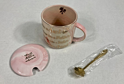 Ceramic Mug with Lid & Spoon Boxed Set Best Auntie Ever