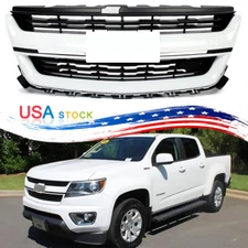 Fits 2015-2020 Chevrolet Colorado Front Grille Upper Grill Summit White Painted