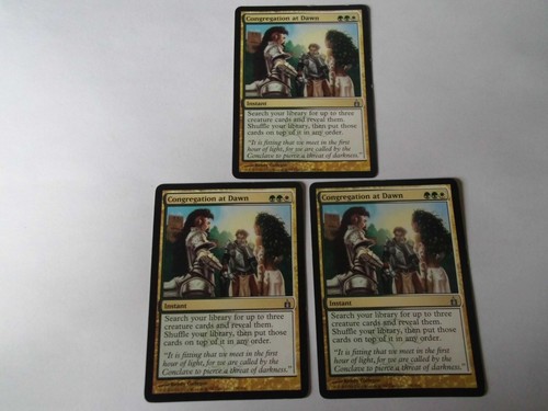 x3 Congregation at Dawn Ravnica MTG Magic The Gathering TexasNerdGames - Picture 2 of 7