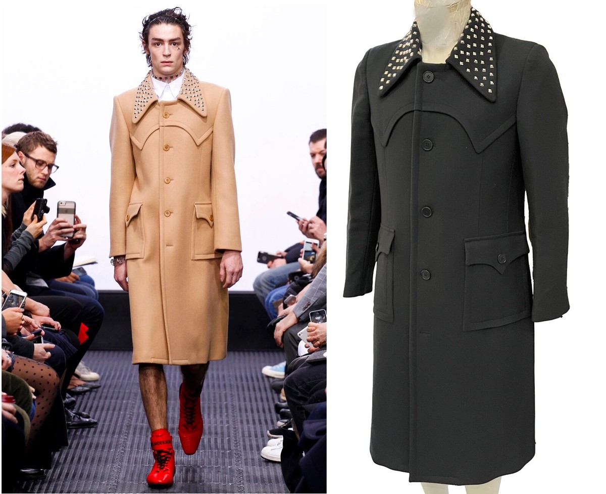 JW ANDERSON FALL 2017 RUNWAY STUDDED NAVY COAT JACKET SIZE M-L | eBay