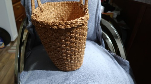 STROH BAST BEUTELTASCHE / MARKTTASCHE "VINTAGE" ENG GEWEBT TOLLE TASCHE ZUM EINKAUFEN NIEDLICH - Bild 6 von 10