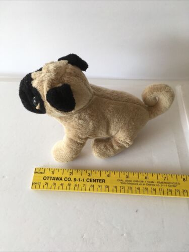 pug dog webkinz Preowned No Code Light Brown & Black - Picture 2 of 6