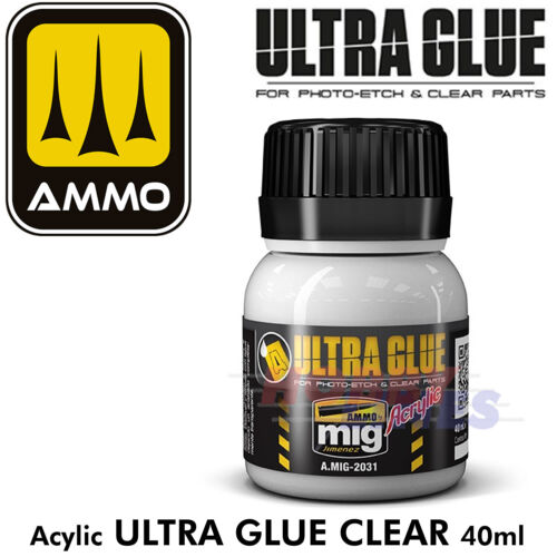  ULTRA GLUE Clear for Etch Clear Parts and more Acrylic AMMO Mig Jimenez MIG2031 - 第 1/5 張圖片