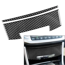 Carbon Fiber Interior Central Storage Box Cover Trim For Honda Accord 2013-2017
