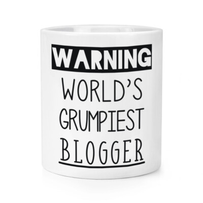 Warnung World's Grumpiest Blogger Makeup Pinsel Bleistift Topf Lustig Best