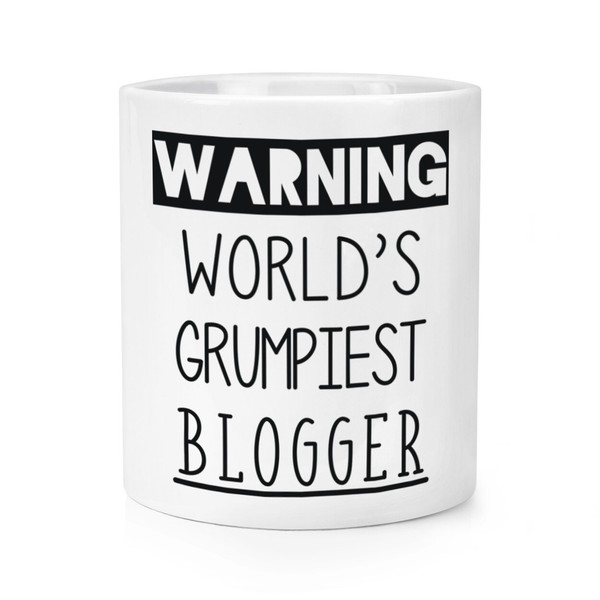 Warnung World's Grumpiest Blogger Makeup Pinsel Bleistift Topf Lustig Best-image