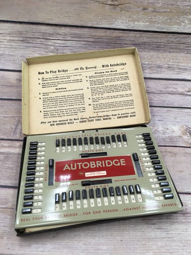 Vintage 1950'S Auto Bridge 1959 Autobridge Play yourself bridge game - 第 4/7 張圖片