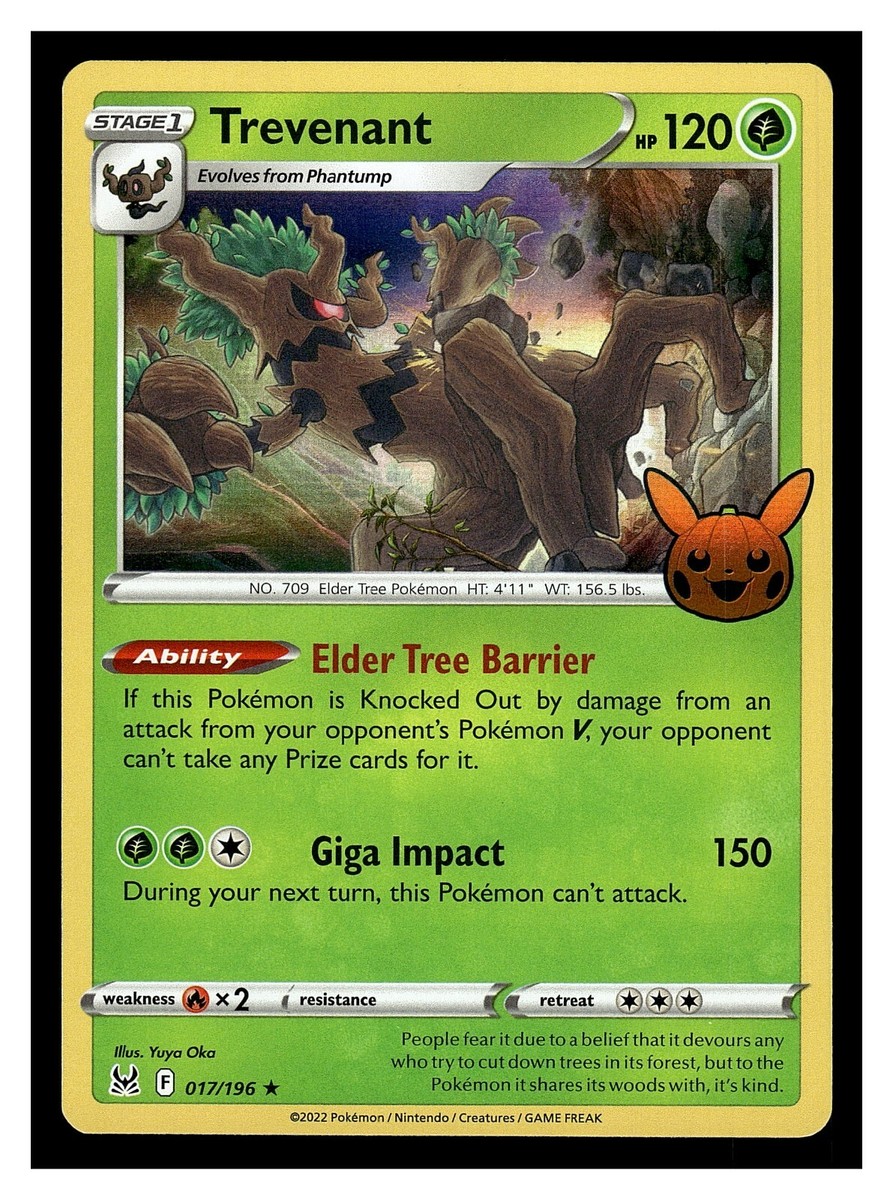 Pokemon Trevenant 017/196 2023 Trick or Trade Halloween Trick or