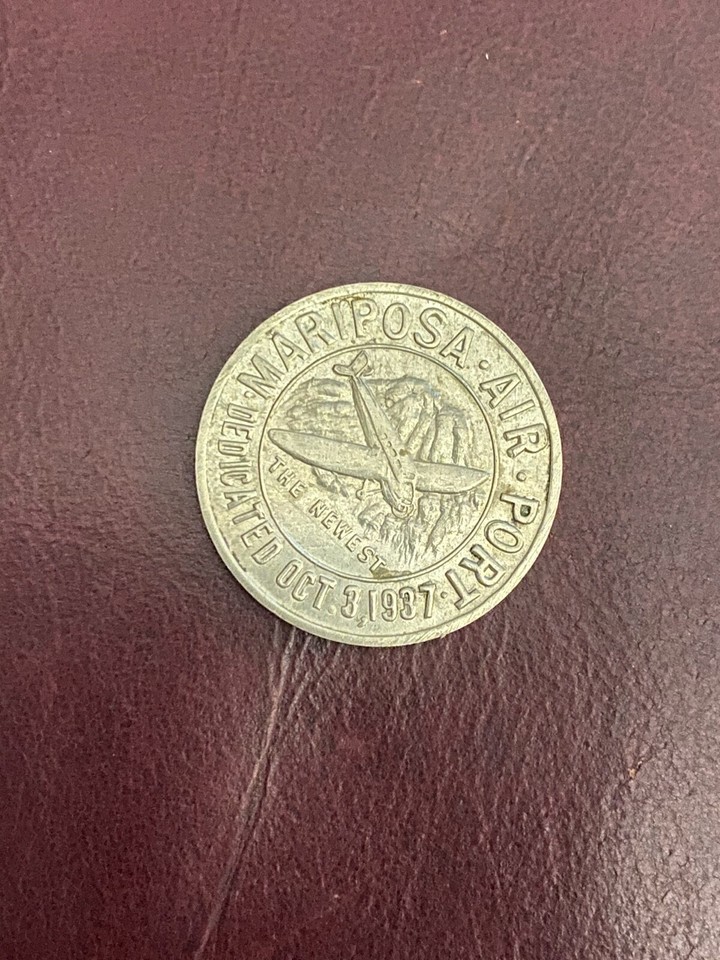 Vintage Mariposa Airport 1937 Courthouse 1854 Medal 💗 eBay